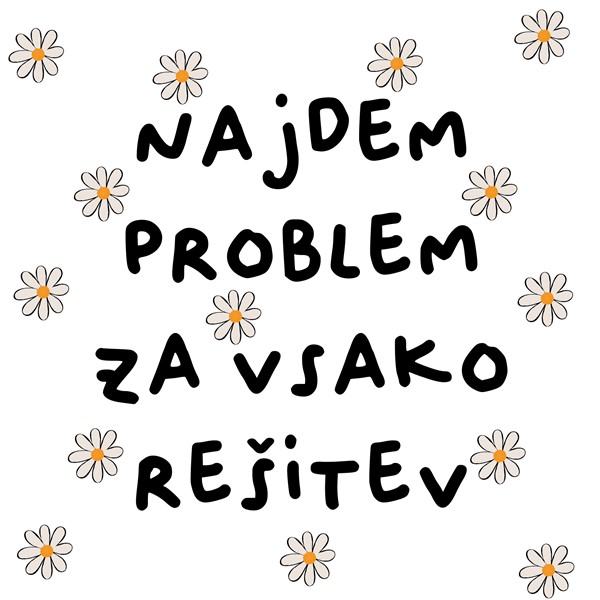 Bombažna vrečka Najdem problem za vsako resitev