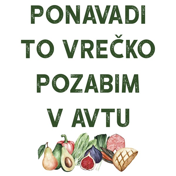 Bombažna vrečka Ponavadi to vrecko pozabim