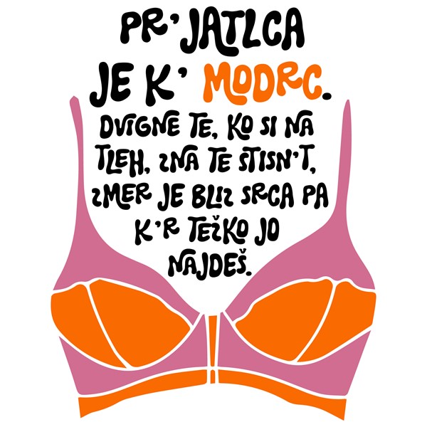 Bombažna vrečka Prjatlca je k modrc