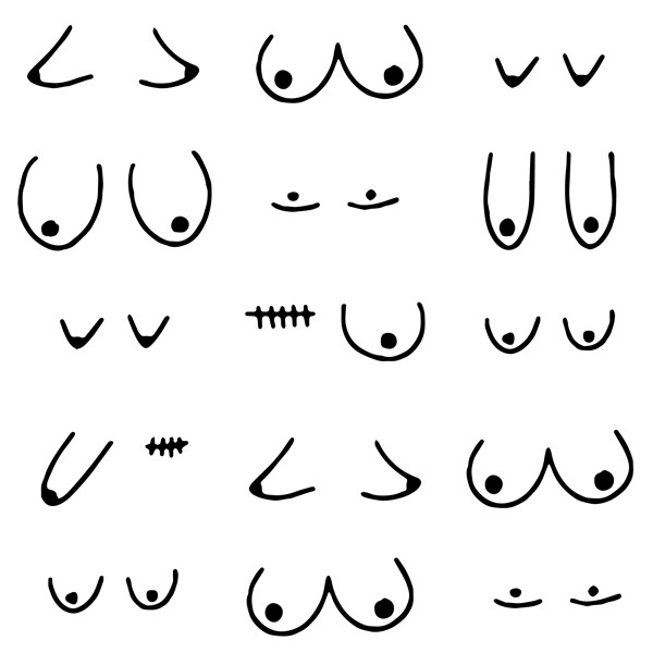 Bombažna vrečka Prsi