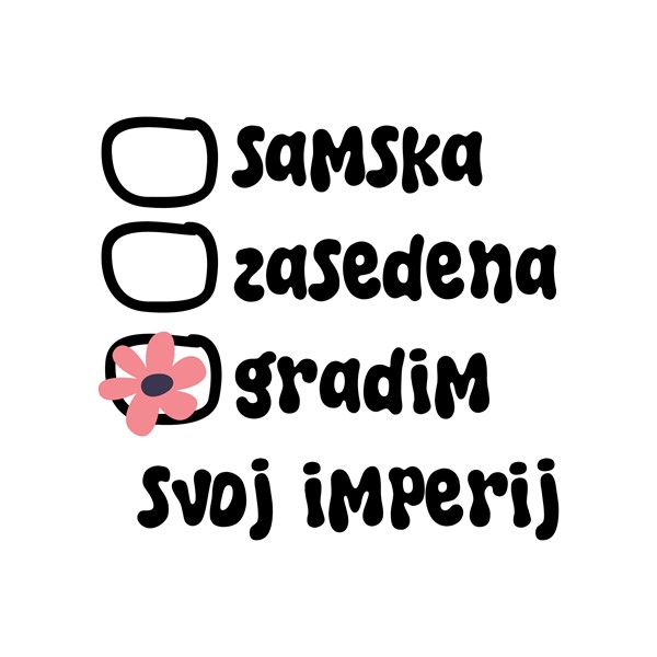 Bombažna vrečka Samska zasedena