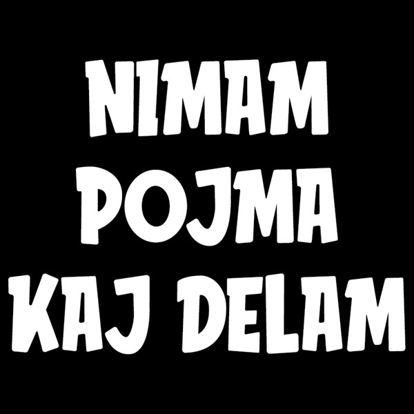 Predpasnik Nimam pojma kaj delam