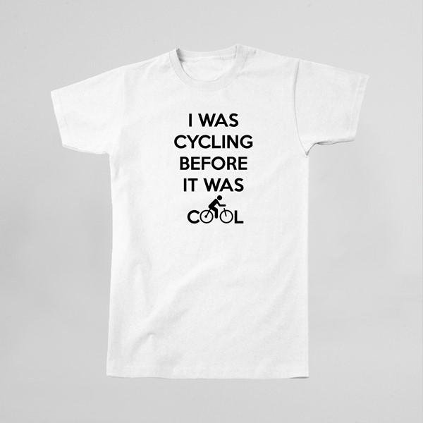 Majica I was cycling before it was cool