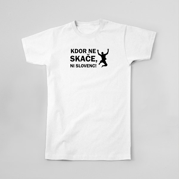 Majica Kdor ne skače ni slovenc