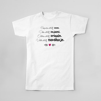 Majica Povprečen učitelj pove