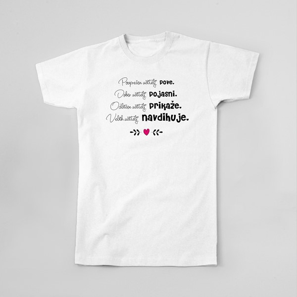 Majica Povprečen učitelj pove