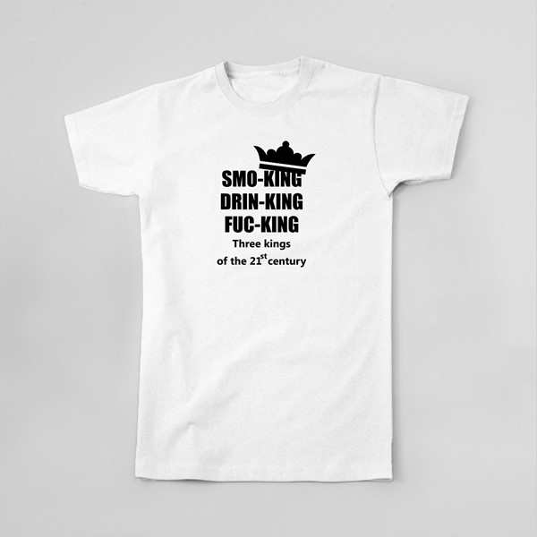 Majica Smoking drinking fucking