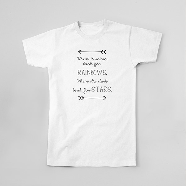 Majica When it rains look for rainbows