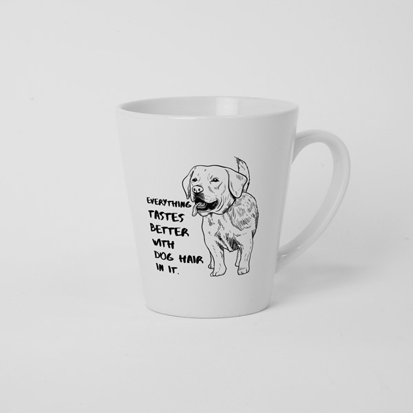 Skodelica Everything taste better with dog hair in it