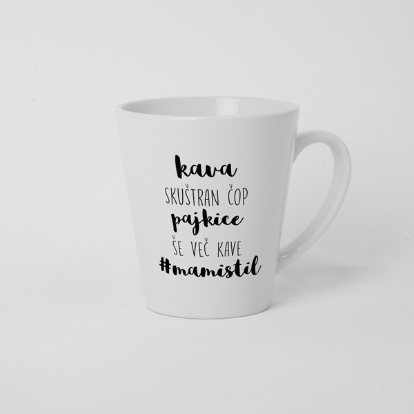 Skodelica Kava skuštran čop pajkice