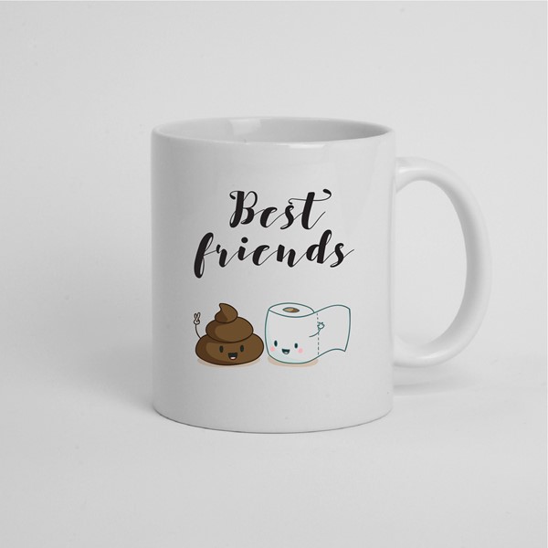 Skodelica Best friends shit and paper