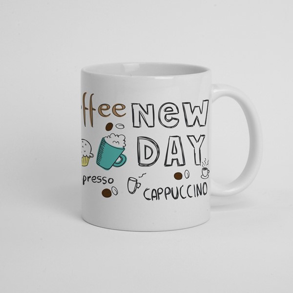 Skodelica Coffee new day cappuccino