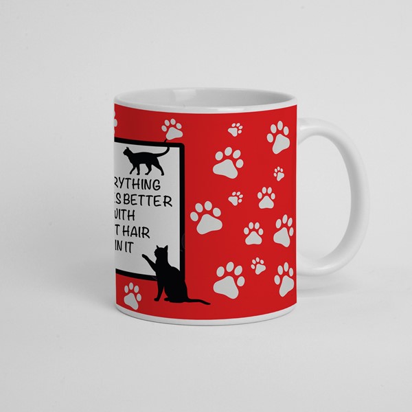 Skodelica Everything taste better with cat hair in it 02