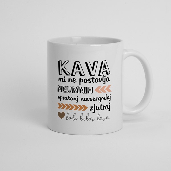 Skodelica Kava mi ne postavlja neumnih vprašanj
