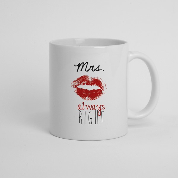 Skodelica Mrs Always Right