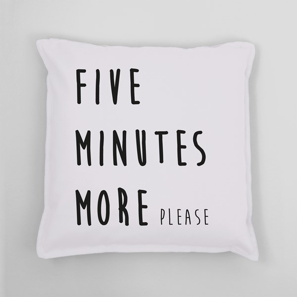 Vzglavnik Five minutes more