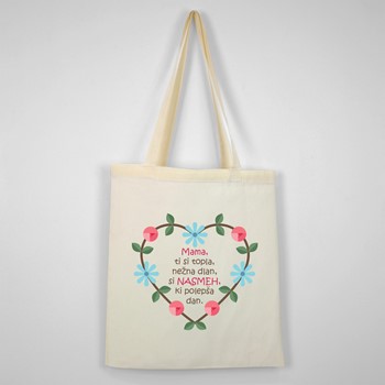 Bombažna vrečka Mama, nežna dlan