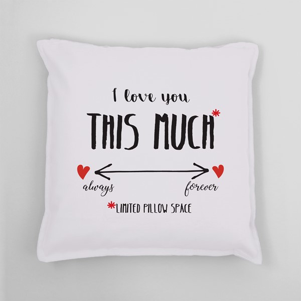 Vzglavnik I love you this much