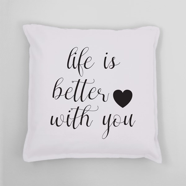 Vzglavnik Life is better with you