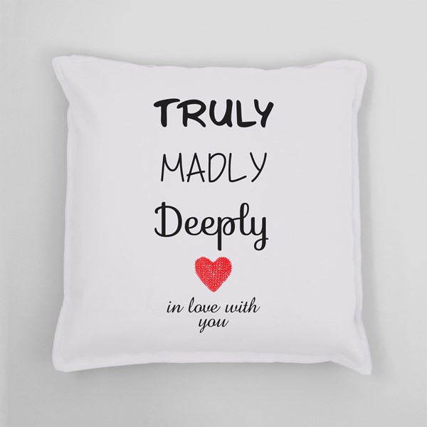 Vzglavnik Truly, madly, deeply in love with you