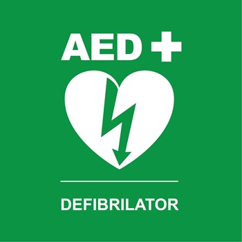Nalepka AED