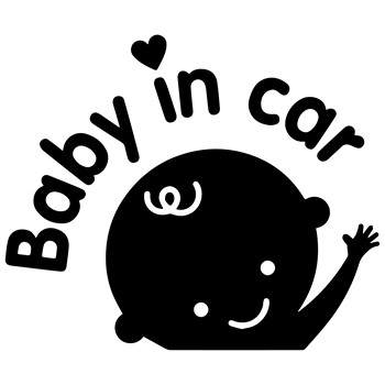 Nalepka Baby in car