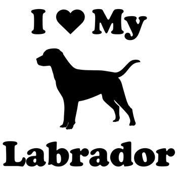Nalepka I love my labrador