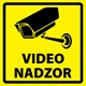 Nalepka Video nadzor rumena