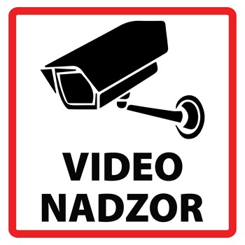 Nalepka Video nadzor
