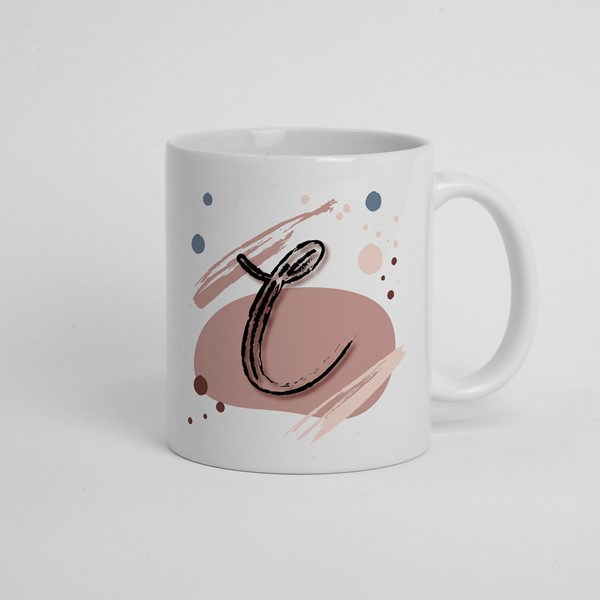 Skodelica C_monogram-rdeca