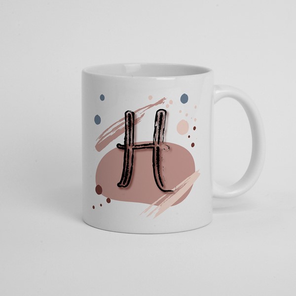 Skodelica H_monogram-rdeca