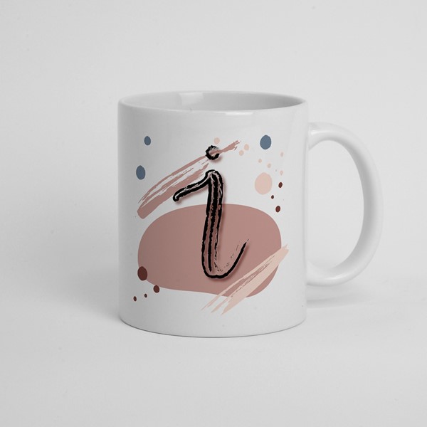 Skodelica I_monogram-rdeca