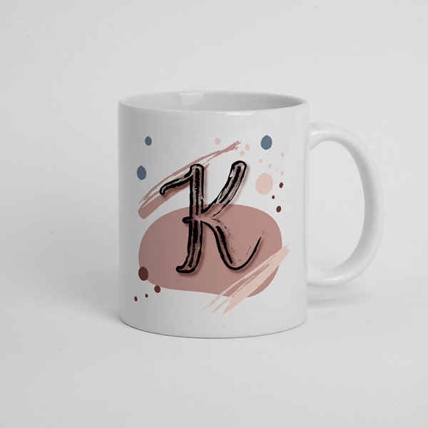 Skodelica K_monogram-rdeca