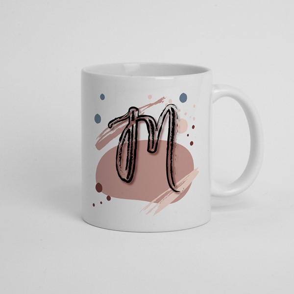 Skodelica M_monogram-rdeca