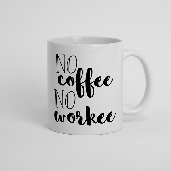 Skodelica No cofee no workee