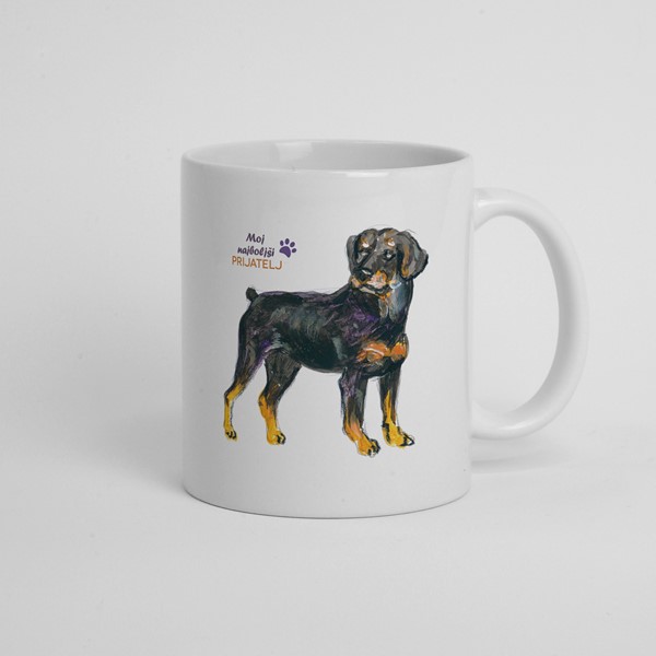 Skodelica Pes Rotweiler