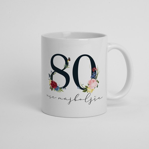 Skodelica 80 vse najboljše