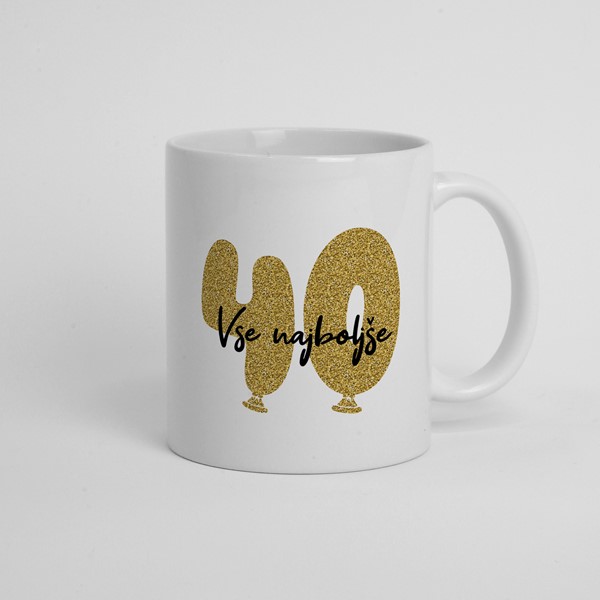 Skodelica 40 vse najboljše
