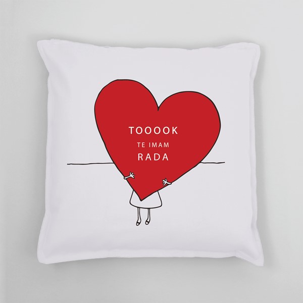 Vzglavnik Tooook te imam rada