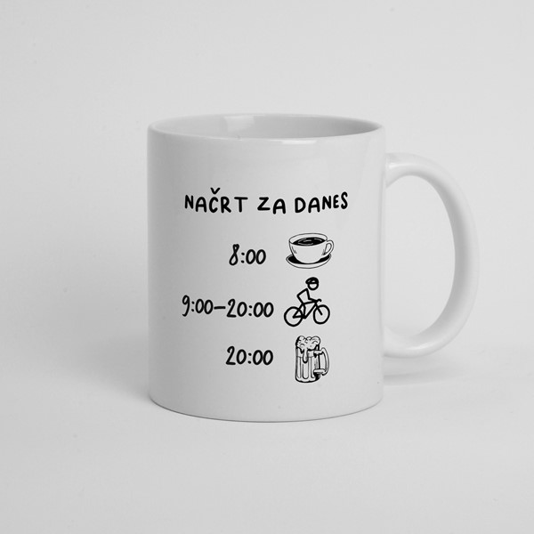 Skodelica Nacrt za danes