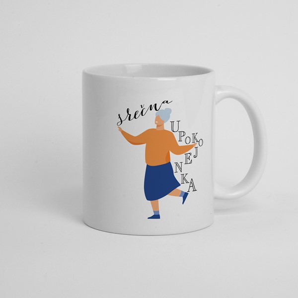 Skodelica Srecna upokojenka