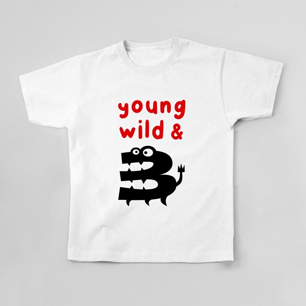 Majica otrok Young wild and three