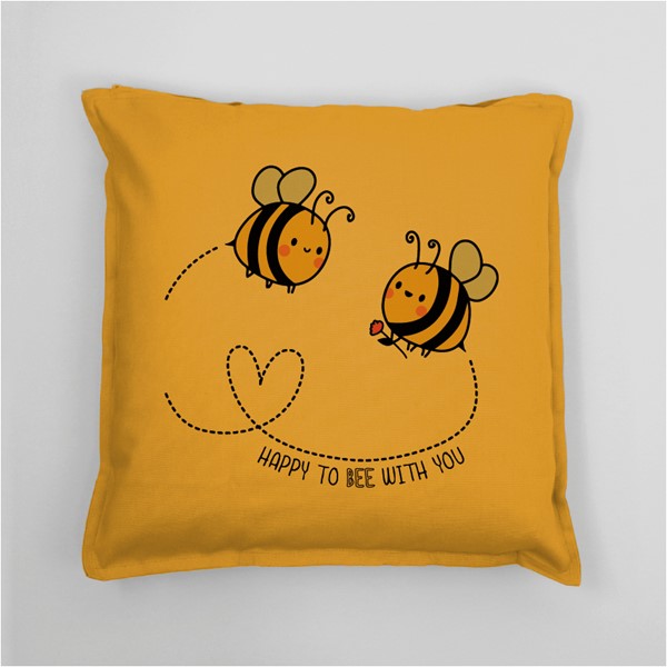 Vzglavnik Happy to bee with you