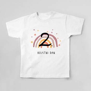 Majica otrok 2 rojstni dan_mavrica