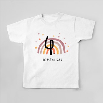 Majica otrok 4 rojstni dan_mavrica