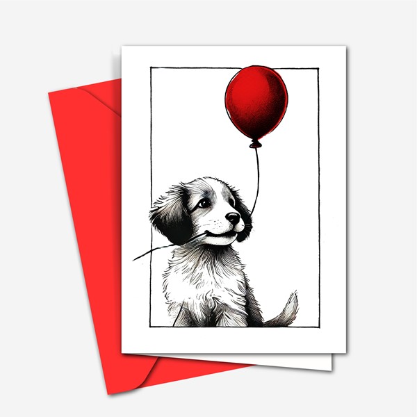 Voscilnica Kuzek z rdecim balonom