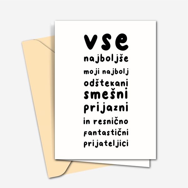 Voscilnica Vse najboljse moji prijateljici