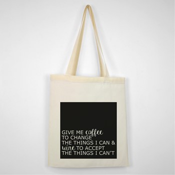 Bombažna vrečka give me coffee