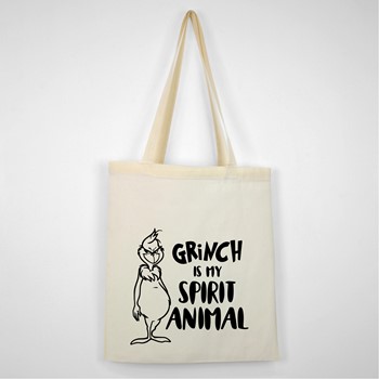 Bombažna vrečka Grinch is my spirit animal