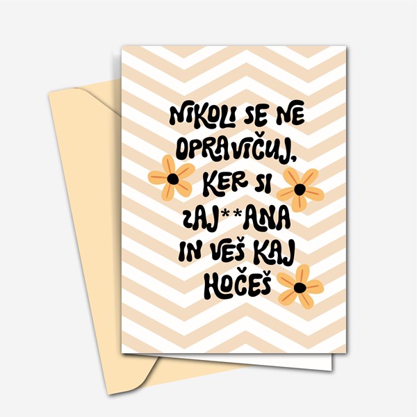 Voscilnica Nikoli se ne opravicuj